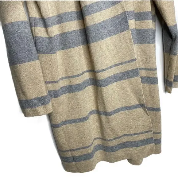 Calvin Klein Striped Heavy Knit Cardigan Large - Picture 4 of 10